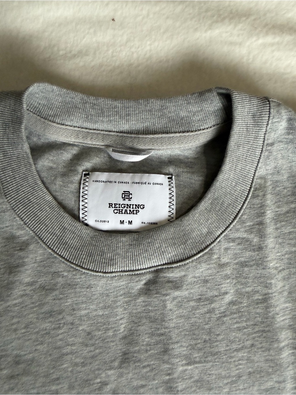 Reigning Champ heavyweight T Size M 100% cotton